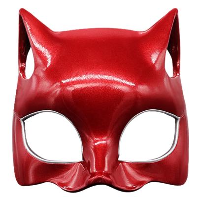 China Halloween Eco-Friendly Animation Mask Cosplay Masquerade Party Peripheral Costume Props Criminal Mask Beauty Half Face Latex Mask for sale