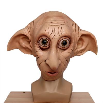 China Eco-Friendly Scary Mask Eco-Friendly Dobby Halloween Elf Latex Mask Cosplay Party Costume Full Props for sale