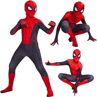 China Kids Jumpsuit Halloween Superhero Costume Eco-friendly Soft Material Suits Dress Up Cosplay Party Spiderman Jumpsuit Suit For Man for sale