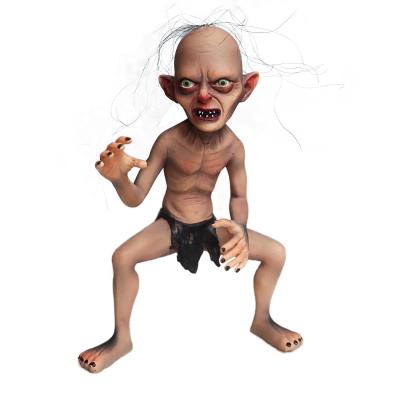 China Handwork Halloween The Lord Of The Rings Movie Perimeter Hobbit Resin Figurine Gollum Model Ornaments Gift for sale