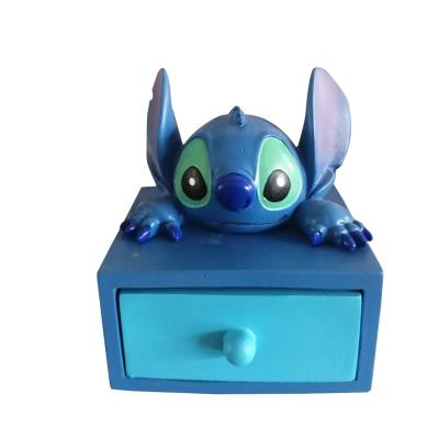 China China Cartoon Statue Style Resin Disny Characters Polyresin Figurines Jewelry Storage Box Creative Handwork Ornaments for sale