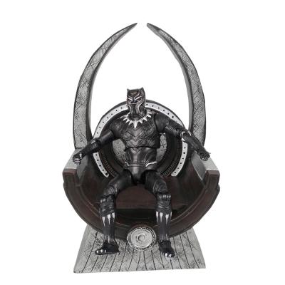 China GK Handwork Resin Toy Black Panther Throne Marvel Action Decoration Resin Character Statue Action Number Accessories for sale