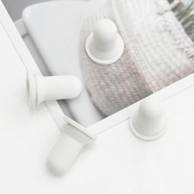 China Wholesale White Plastic Rubber Cap Rubber Teat Dropper Bottles Matte Head 20mm Manufacturer for sale