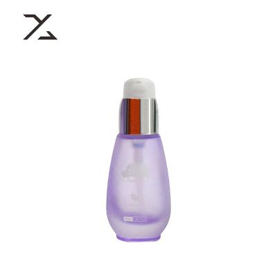 China Jiyang 30ml 50ml Cosmetic International Cosmetic Bottle Packaging Manufacturers Round Bottom Essential Oil Glass Cosmetic Bottle for sale