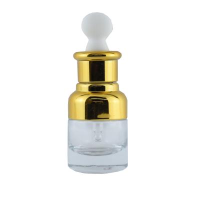 China New Design 20ml Clear High End Thick Bottom Perfume Bottle Cosmetic Dropper Bottle For Skin Care Packaging Wholesale for sale