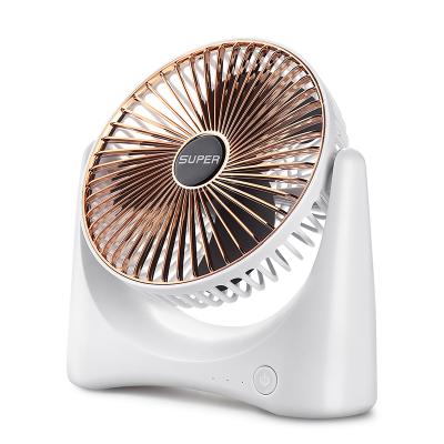 China 2021 Sale Mini Rotary Top Battery Fan USB Rechargeable Desk Table Portable Fan for sale