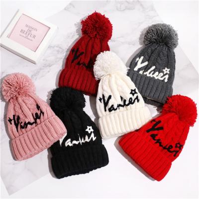 China COMMON COMMON sales of Autumn Winter Unisex Ear Protection Beanie Hat Red Knitted Promotion Wholesale for sale