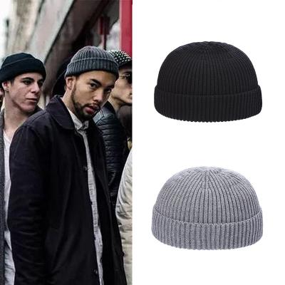 China JOINT JOINT Factory Wholesale Sales Hollow Out Yarn White Knitted Hat Material Can Be Customized Embroidery Logo Beanie Cap for sale