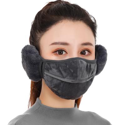 China Retaining Warm New Winter Coral Hair Riding Wndproof Thermal Female Muff 2 Sets And Warm Retaining Ear Muff for sale