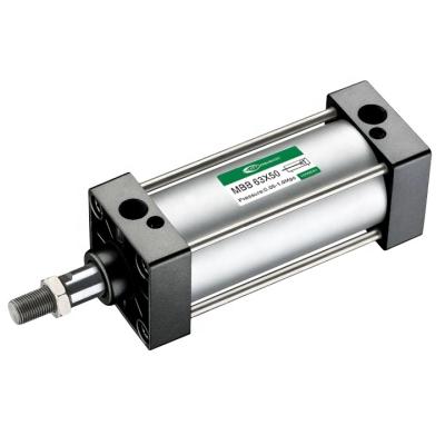 China Industry MB Series Japanese Standard Double Rod Pneumatic Air Cylinder Single Acting Rubber Bumper for sale