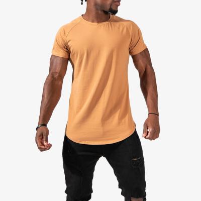 China Wholesale Private Label Cotton Spandex T-shirt Custom Made Male Workout Anti-Shrink T-shirt Sports For Men for sale