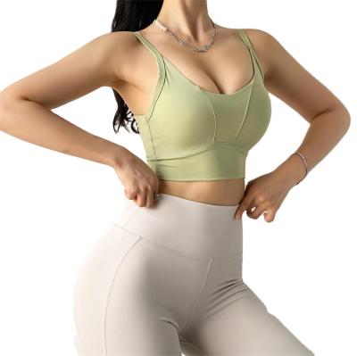 China Antibacterial Women Yoga Sports High Impact Soft Bras Push Up Fitness Running Bra Workout Sports Bras for sale