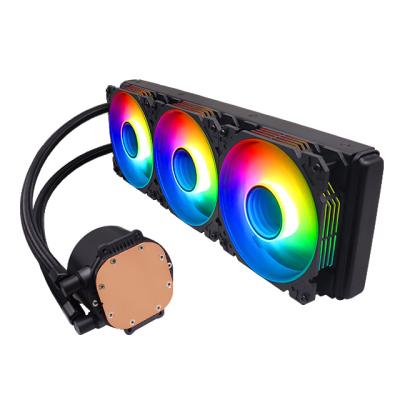 China More Popular Black LED Light Manmu OEM 360mm PC CPU Cooling For PC Case for sale