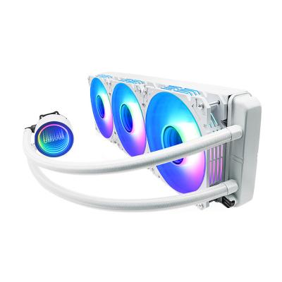 China Manmu LED Light On Box Stock Package Color CPU Cooler Fan 360MM ARGB AIO Liquid CPU Water Cooler Fans for sale