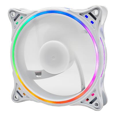 China OEM 120mm RGB Fan CPU Computer Case Fan Glow 12cm Heatsink External Cooling Fans Quiet LED Light Manmu OEM 120mm RGB Fans for sale