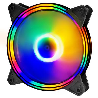 China Computer Case Manmu High Performance Dual Ring AGB Case Fan For Gaming 120MM ARGB 6 PIN Cpu Cooling PC Fans for sale