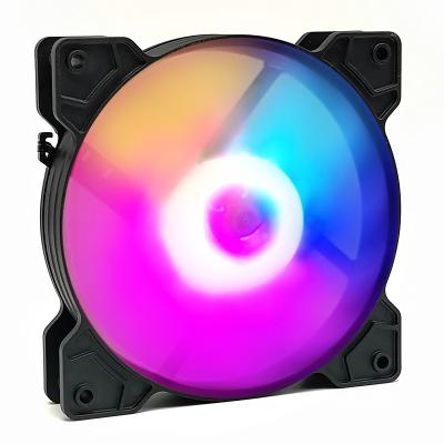 China High quality computer case style design factory OEM new colorful 12v led rgb 120mm fan for pc for sale