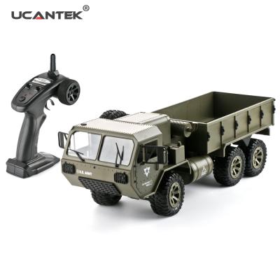 China Alloy Remote Control Alloy Chassis Crawler Car Hobby FY004A 1/16 6WD 2.4GHz Military RC Army RTR Truck For Boys for sale