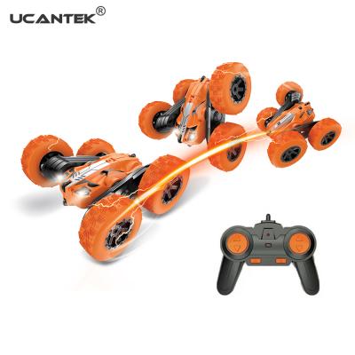 China RC Hobby 2.4G 4WD Radio Control Toys 360 Degree Rotating Double Side RC Rocker Stunt Car For Kids for sale