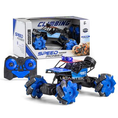 China RC Hobby 2.4GHz 1/20 RC Truck Remote Control Toys With Light Side Drift RC Rock Crawler Stunt Car Skidding Toys for sale