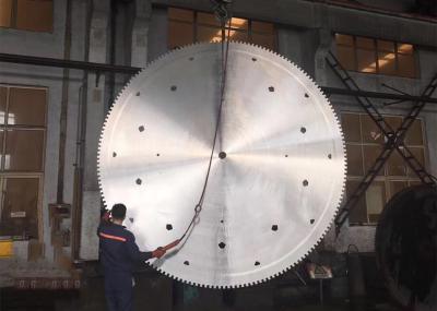 China 3500mm tempering steel 75Cr1 saw blanks for large stone gantry cutting for sale