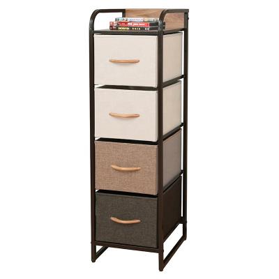 China Viable STAR CREATION Price 4 Drawers Finest Tier Fabric Dresser Storage Tower Bestseller for sale