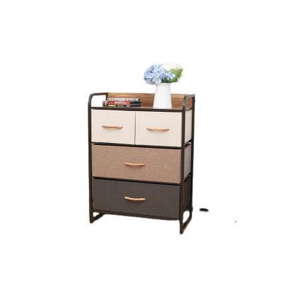 China STAR CREATION Economical Multifunctional 4 Drawer Tier Fabric Dresser Storage Tower Sustainable for sale