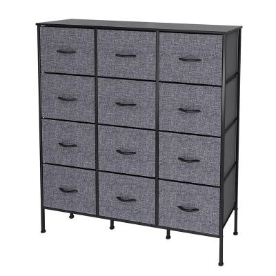 China Viable Modern Indoor Storage Drawers 12 Tier Dresser Trash Bins Smart Household Cloth Basics Chest for sale