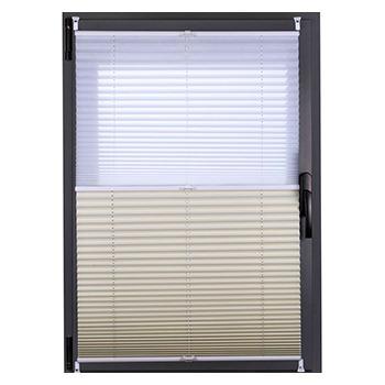 China Blackout Day And Night Pleated Blinds Do Not Pull Cord Easy Adjustment for sale