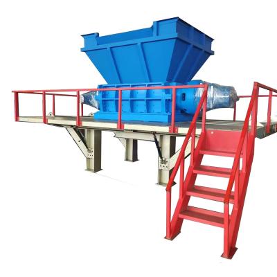 Cina 110kW Stainless Steel Building Template Shredder Biassiale Rubber Crusher per rifiuti urbani in vendita