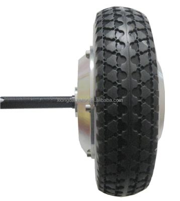 China Two Series Single Axle Wheelchair Wheel Hub Motor With Solid Tire for sale