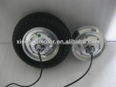 China Water Proof 36V 350W Electric Scooter DC Brushless Wheel Hub Motor With Tubeless Tire for sale