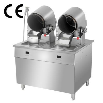 Cina 2-3 Burners Food Cooking Machine Automatic Intelligent Cooking Pot Electrical Cooking Range For Restaurant in vendita