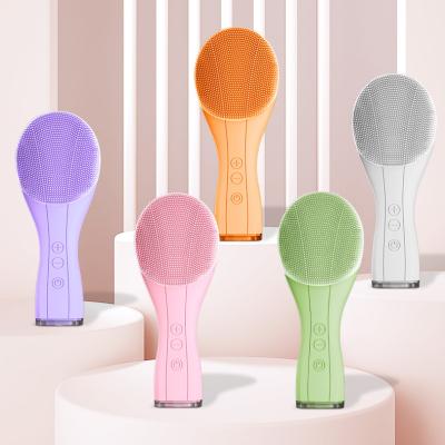 China DEEP CLEANSING Silicone Sonic Facial Cleanser Deep Pore Cleansing Electric Facial Cleansing Brushes for sale