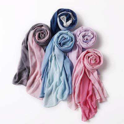 China Fashion Printed Chiffon Fashion Printed Tie Dye Chiffon Scarves Shawls Girls Muslim Women Wraps Tie Dye Chiffon Hijab Premium Scarf for sale