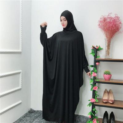 China Beautiful Dubai Prayer Abaya Dress Abaya Ramadan Islamic Clothing Loose Stretch Polyester Muslims for sale