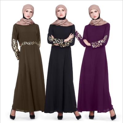 China New Style Polyester Long Robe Arabic Pour Islamic Clothing Ramadan Robe Abaya Dubai For Muslim Abaya Women Dress for sale