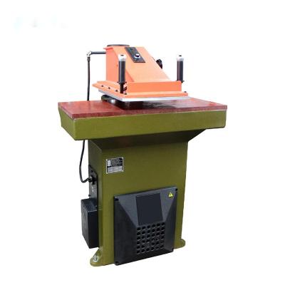 China Non-metallic Material Cutter Hydraulic Swing Arm Clicker Press Leather Textiles Beam Single Cutting Machine for sale