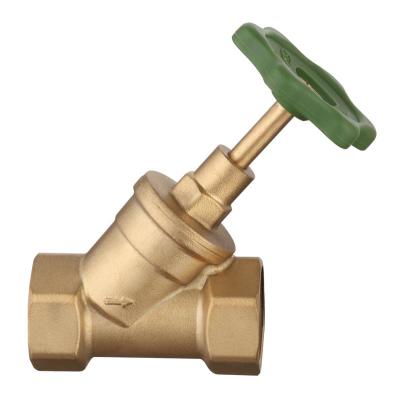 China General Y type brass stop valve PA handle Germany DIY valves hot selling for sale