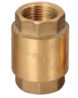 China General brass spring check valve vertical lead free brass NPT / BSP thread for sale