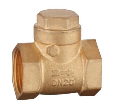 China General Made in China  industrial Plumbing forging full flow adaptor heavy duty Brass spring check valve for oil water for sale