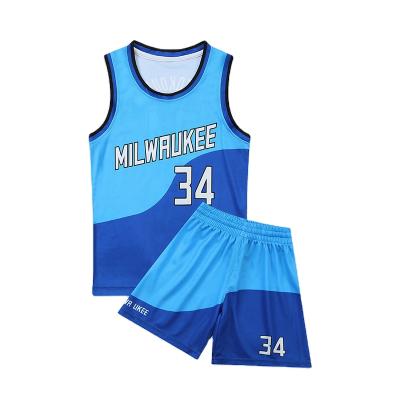 China Breathable Boy Basketball Fan Sports Suit 2 Piece High Performance Vest Sweatshirt And Shorts Set for sale