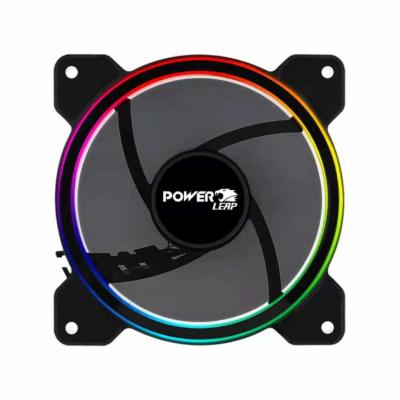 China Computer Case Computer Fan LED Luminous Transparent Multicolor Remote Control Fan Fashion Mute Fan for sale