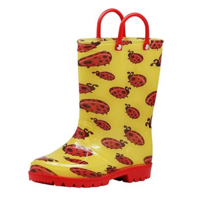 China Fashion trend children's boots rain boots kids waterproof kids rain boots shoes rubber insulated shoes for sale