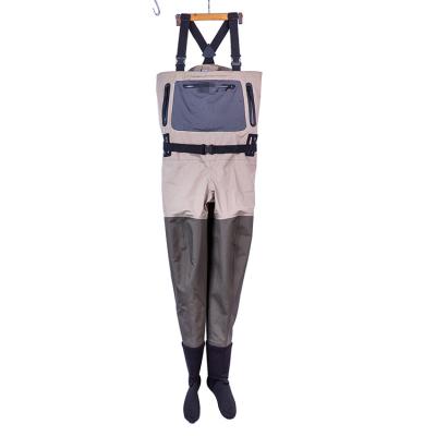 China V-slot On The Back Men'S Waterproof Breathable PVC Fly Fish Waders For Long for sale