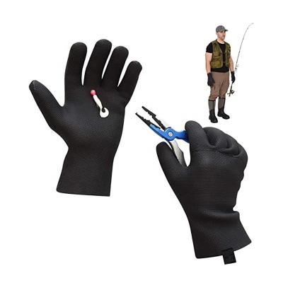 China Touch Screen Compatible Wholesale Custom Mens Neoprene Gloves Waterproof Fishing Gloves for sale