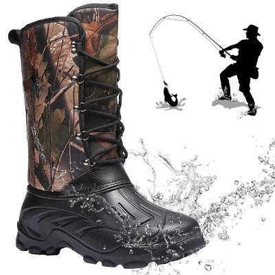 China Waterproof Men Outdoor Camping Shoes Waterproof Wading Fishing Boots for sale