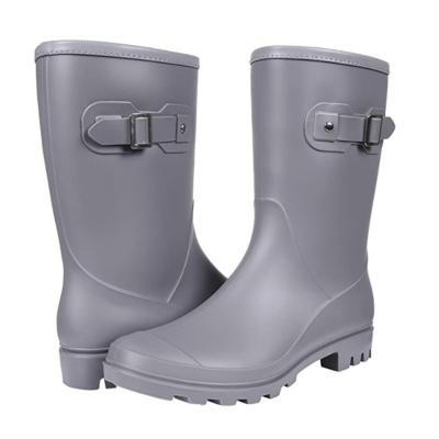 China Fashion Trend Women Rain Boots Knee High Rain Boots Candy Color Outdoor Shoes Shoes for sale