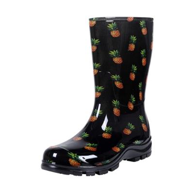 China Fashion Trend Rain Boots Fashion Tall Boots Waterproof Raining Boots For Women for sale