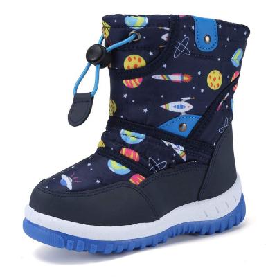 China Anti-slip Waterproof Cartoon Patterns Children Snow Boots Fashion Snow Boots For Kids for sale